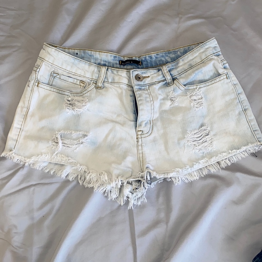 Denim shorts